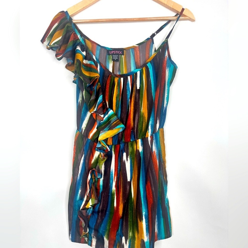 Tunic length tank dress watercolor size medium